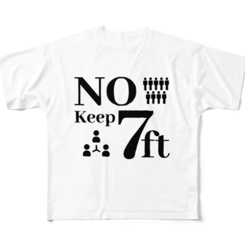 KEEP 7ft フルグラフィックTシャツ