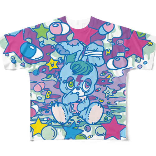 病み月のうさぎ All-Over Print T-Shirt