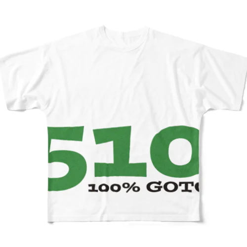 100%510 フルグラフィックTシャツ