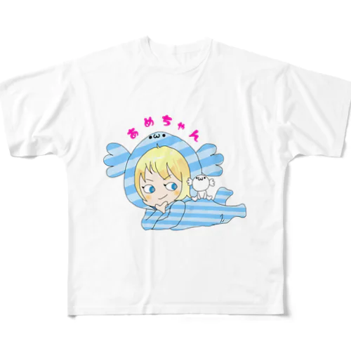 あめちゃん フルグラフィックTシャツ