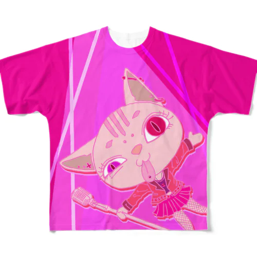 PINK フルグラフィックTシャツ