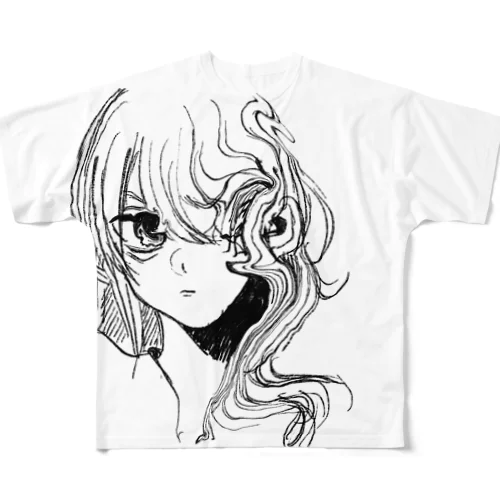 憎憎憎憎 フルグラフィックTシャツ