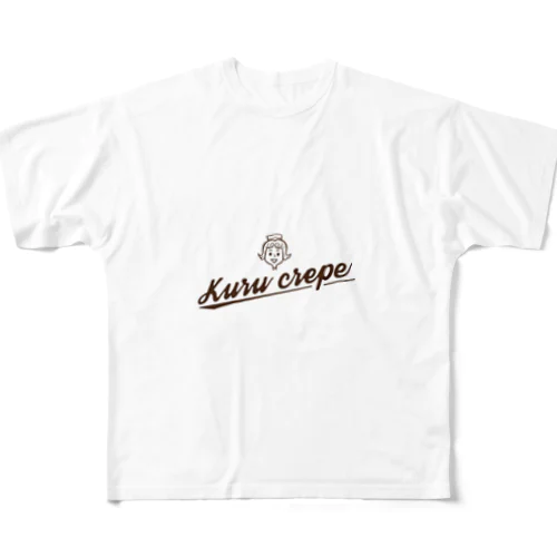 kuru crepeオリジナル フルグラフィックTシャツ