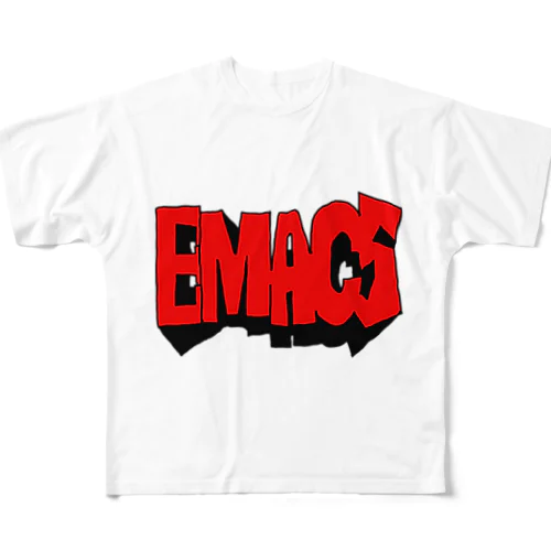 emacs - イーマックス - フルグラフィックTシャツ