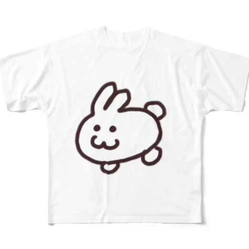 適当うさまる フルグラフィックTシャツ