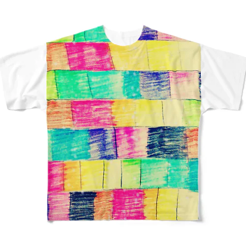 レンガ柄 All-Over Print T-Shirt