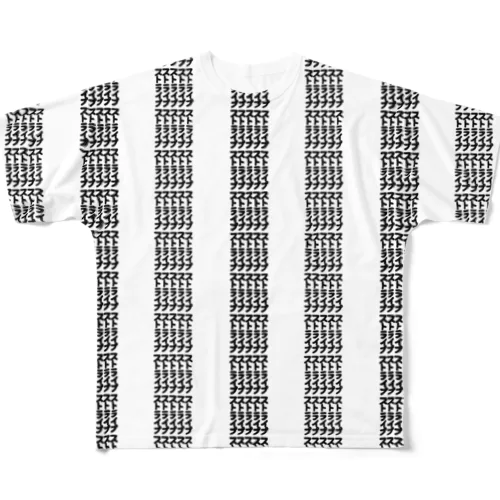 ストライプストライプ All-Over Print T-Shirt