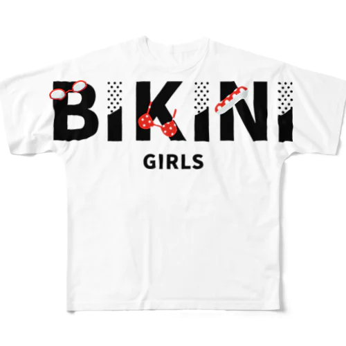 BIKINI GIRLS／ビキニガールズ All-Over Print T-Shirt