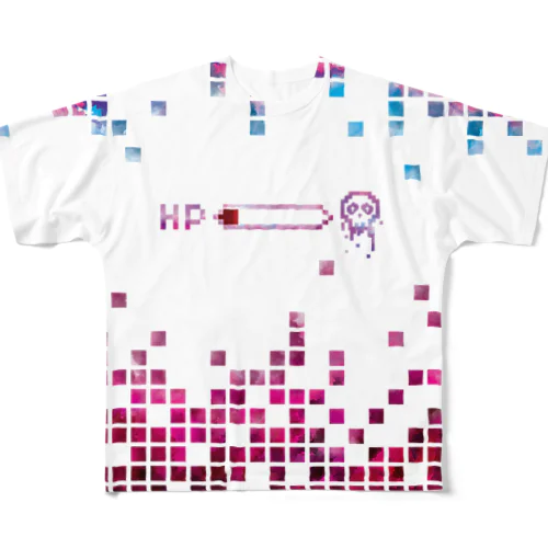 ラスボス病みかわいいピクセル All-Over Print T-Shirt