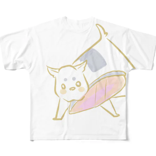 🍙わんこ フルグラフィックTシャツ