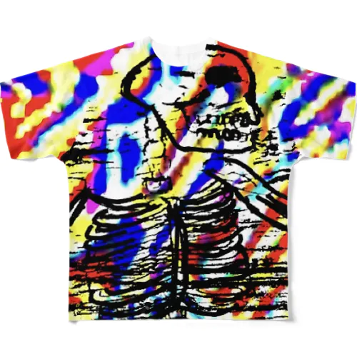 カッコいい！ガイコツ！ All-Over Print T-Shirt