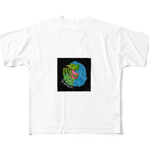 アマビエ All-Over Print T-Shirt