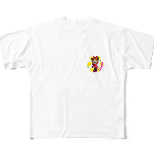 パピヨンのレモンちゃんグッズ All-Over Print T-Shirt