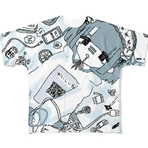 てんしの洋服(♡纏) フルグラフィックTシャツ