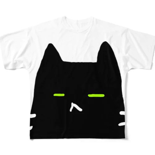 くろねこちあっぷTee 풀그래픽 티셔츠