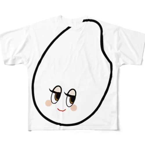 【てぃだ × mako aiga 】 ちゅらくみちゃん フェイス All-Over Print T-Shirt