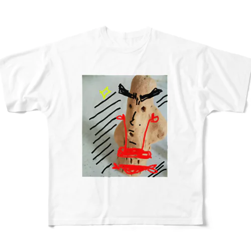 まさか…俺って…あざと格好いいセクシーですか…？なミネラル豊富な土のはにわさん。 All-Over Print T-Shirt