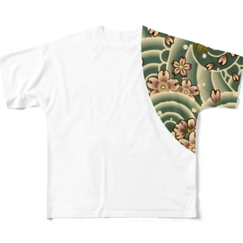 桜吹雪 All-Over Print T-Shirt