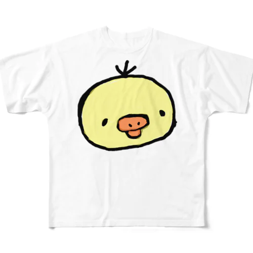 ひよこのぴーちゃん All-Over Print T-Shirt