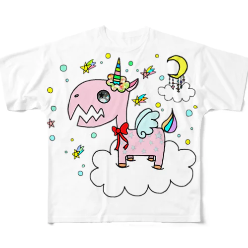 ユニコーン All-Over Print T-Shirt
