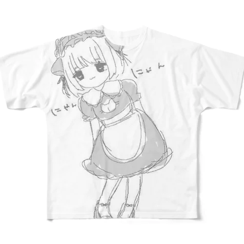てんしの洋服(♡纏)ほちゃねこ All-Over Print T-Shirt