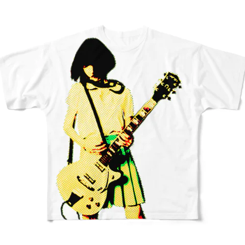 ギターガール006 All-Over Print T-Shirt