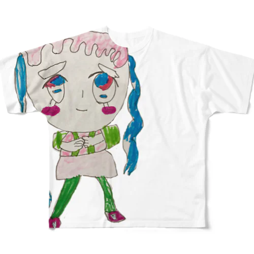 もえみちゃんのお願いポーズ All-Over Print T-Shirt