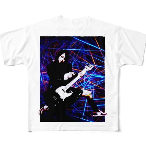 ギターガール010 フルグラフィックTシャツ