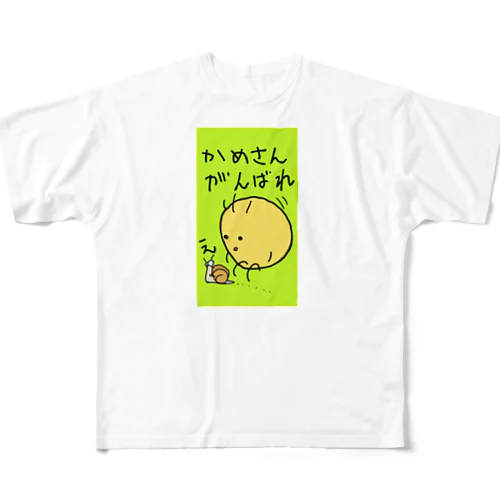 まめすけツムリ フルグラフィックTシャツ