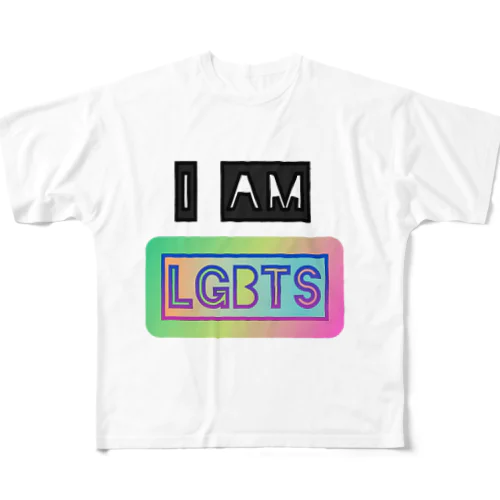 I AM LGBTS グッズ フルグラフィックTシャツ