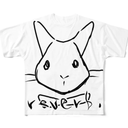 reverb.ロゴ T フルグラフィックTシャツ