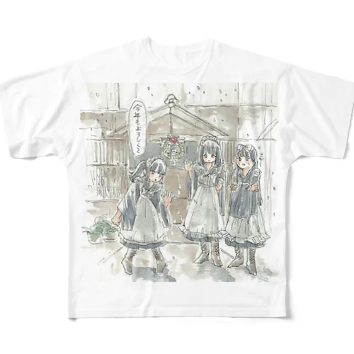 maid（new year） All-Over Print T-Shirt