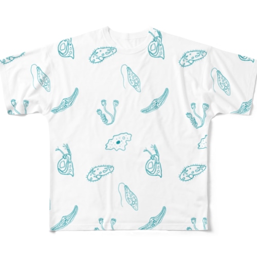 微生物がいっぱい All-Over Print T-Shirt
