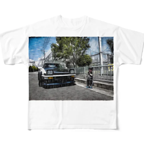 ae86kids フルグラフィックTシャツ