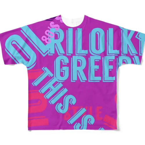 80's RILOLKI フルグラフィックTシャツ