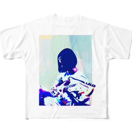 ギターガール012 All-Over Print T-Shirt