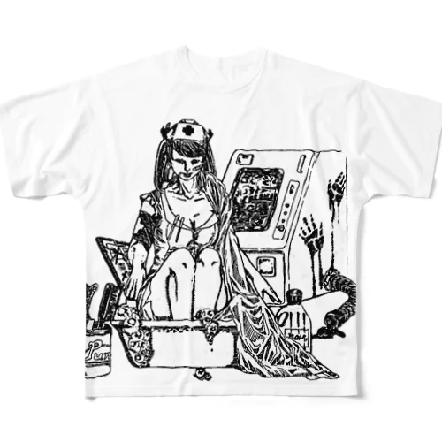 洗濯ナース フルグラフィックTシャツ