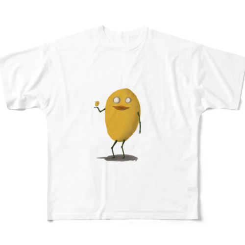 レモン（大）レモン（小） フルグラフィックTシャツ