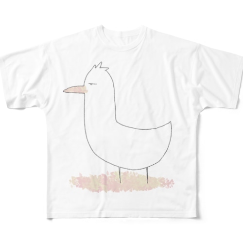 逃げおおせたかもめ All-Over Print T-Shirt