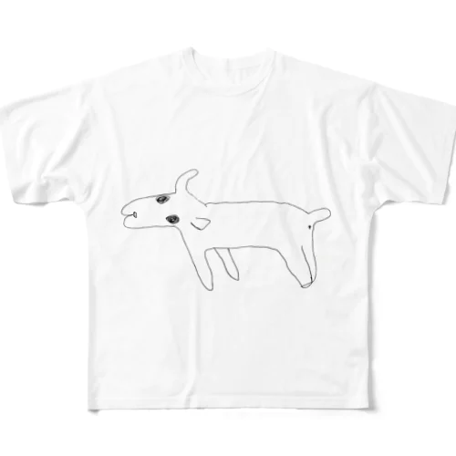 オオイヌノフラリ All-Over Print T-Shirt