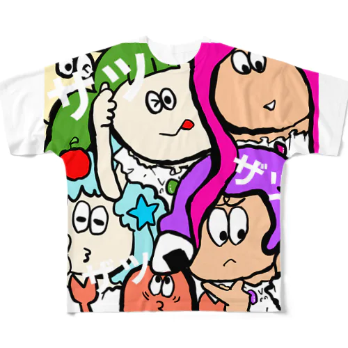 ザツカワ隊はザツの巻 All-Over Print T-Shirt