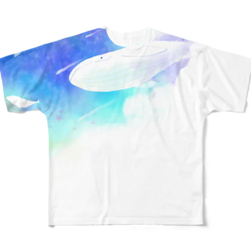 空飛ぶ鯨その２ All-Over Print T-Shirt