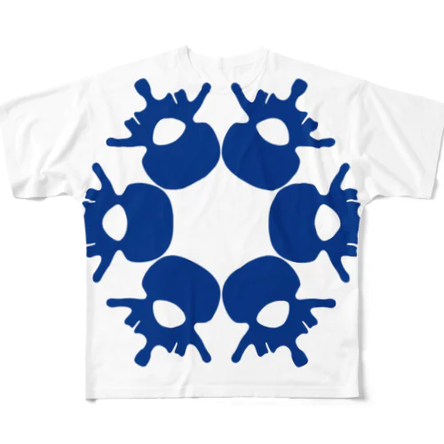 snowflakes (vertebrae d) フルグラフィックTシャツ