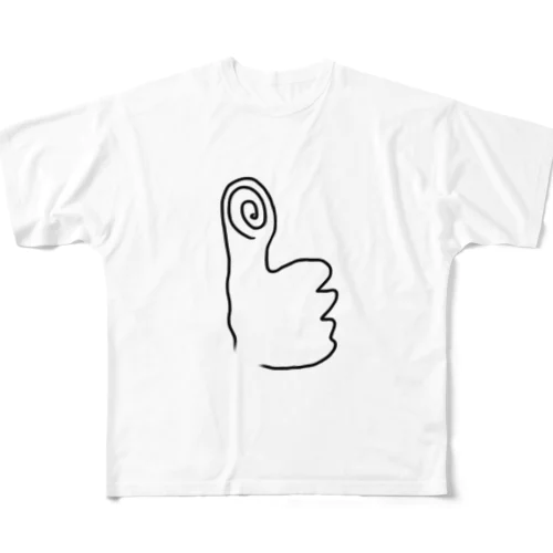 シンプルGoodマーク フルグラフィックTシャツ