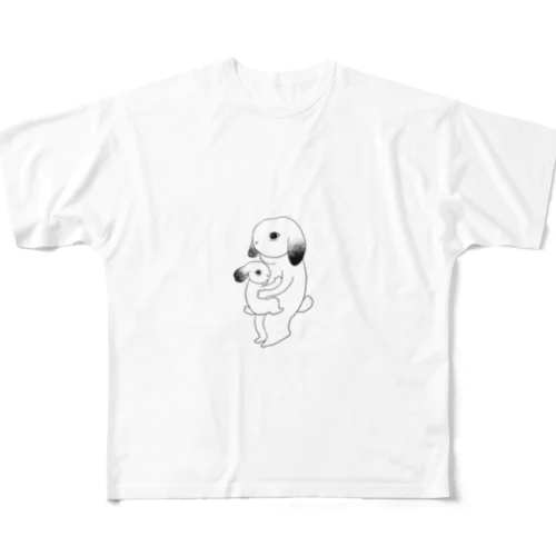 らぶまいふぁーざーうさ All-Over Print T-Shirt