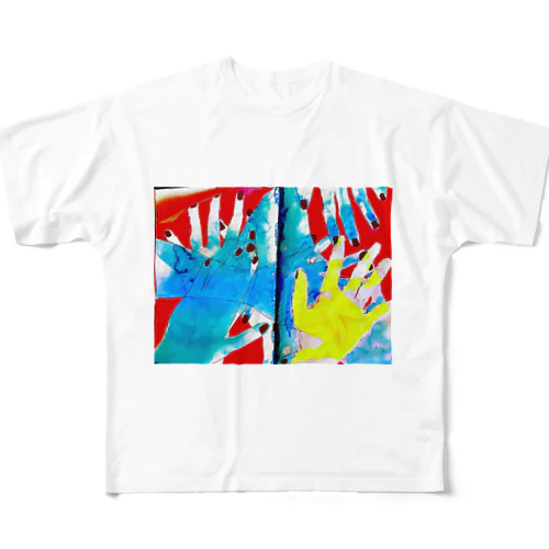 手/闇雲 All-Over Print T-Shirt