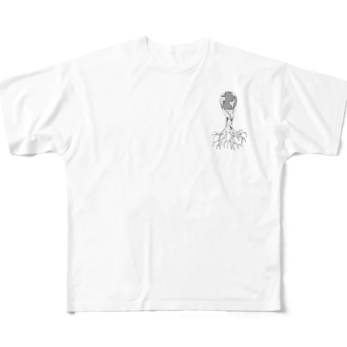 全ての売り上げをインドの医療機関へ。 All-Over Print T-Shirt