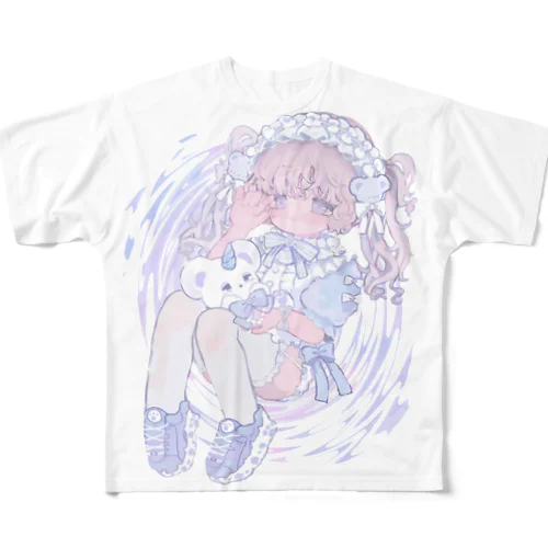 りぼんいっぱいちゃん All-Over Print T-Shirt