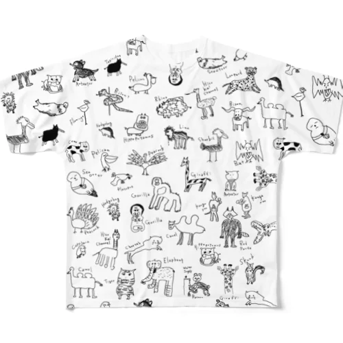 単彩 All-Over Print T-Shirt