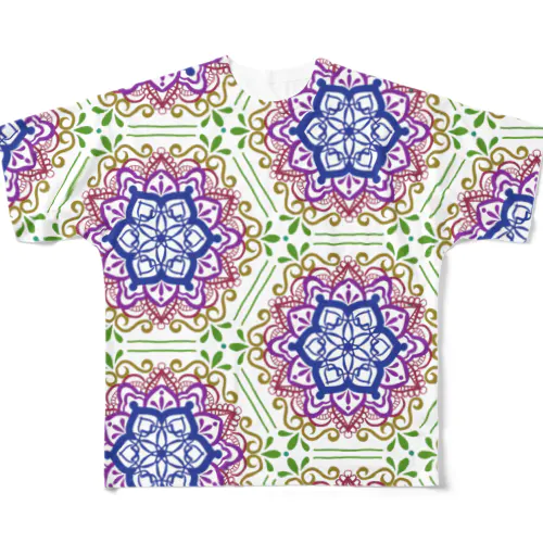 HANAGASUMI - 曼荼羅 - All-Over Print T-Shirt
